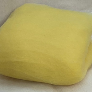 YELLOW- American Farm, Merino Wool Batt- Needle Felting, Wet Felting, Spinning