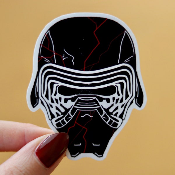 Kylo Ren Helmet Sticker Star Wars