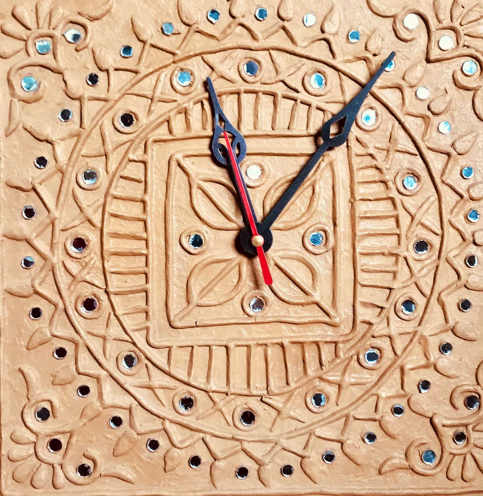 Mud & Mirror wallclock Lippan art WallHome decor Etsy