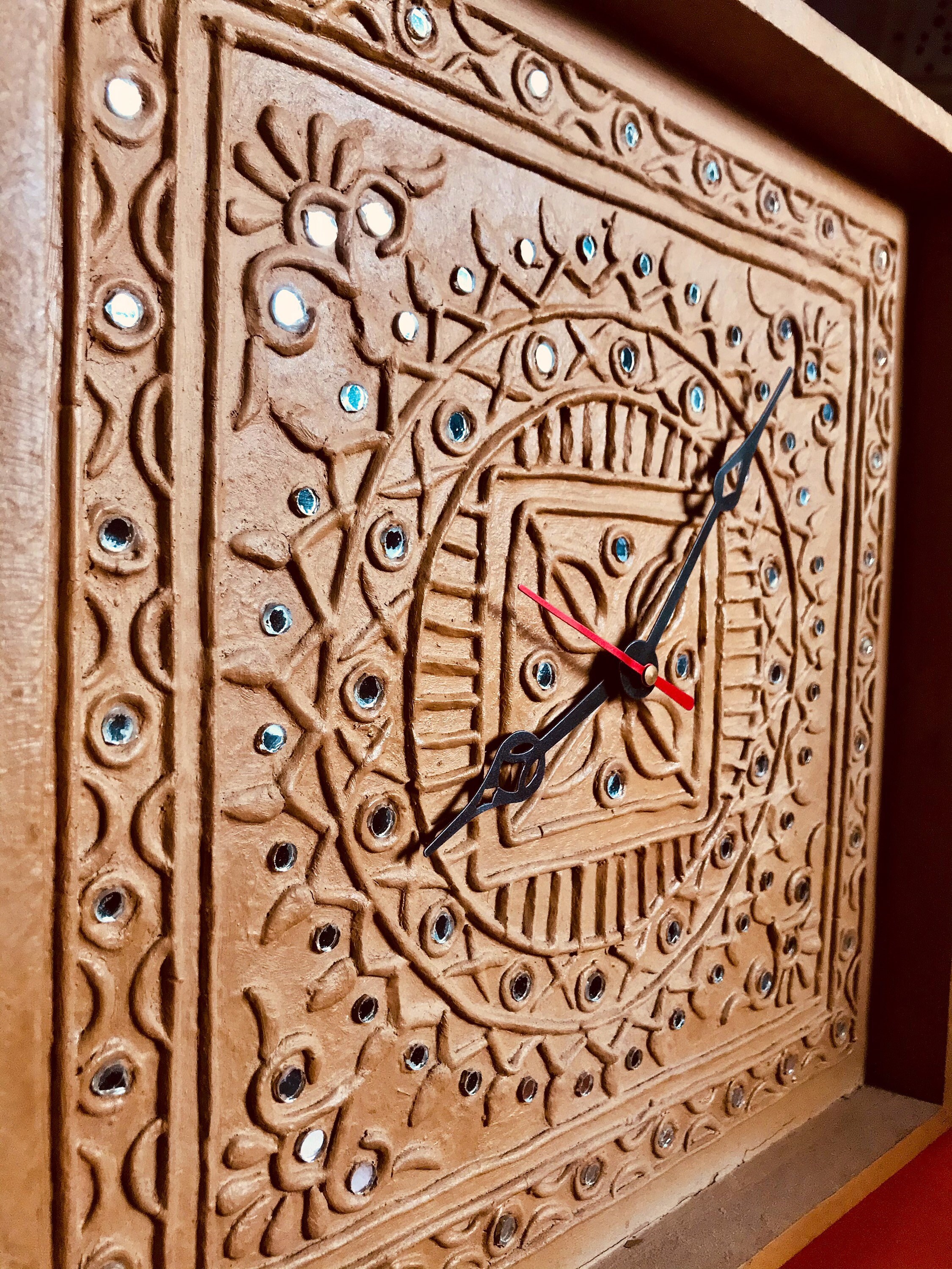 Mud & Mirror wallclock Lippan art WallHome decor Etsy