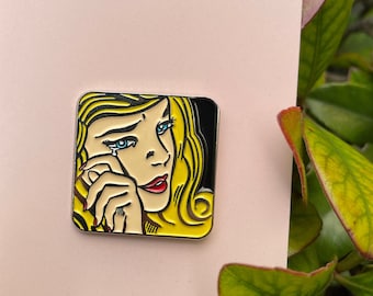 Pop Art Enamel Pin, Free Shipping on all order over 40 dollars with code &quot;free40&quot;