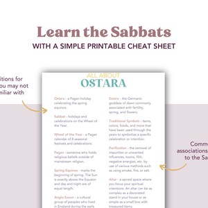 Ostara Printable Printable Grimoire Page Grimoire Pages Ostara ...