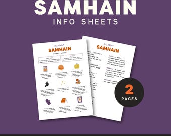 Samhain Printable | Printable Grimoire Page | Grimoire Pages | Samhain Celebration | Samhain Information | Sabbats Printables | Sabbat Page