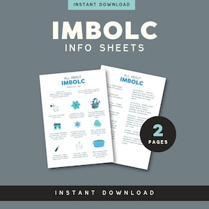 Imbolc Printable Info Page | Sabbats Printables | Instant Printable | Grimoire Pages | Sabbats Info Page | Witchy Printables