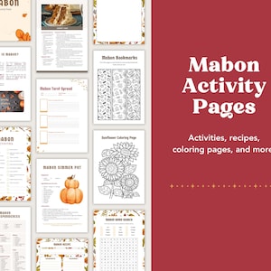 Mabon Sabbat Printable Activity Pack Autumn Equinox - Etsy