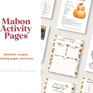 Mabon Sabbat Printable Activity Pack | Autumn Equinox Printables ...