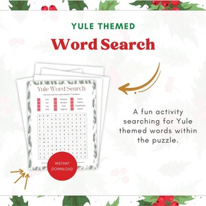 Yule Sabbat Printable Activity Pack Sabbat Printables Pagan Sabbat ...