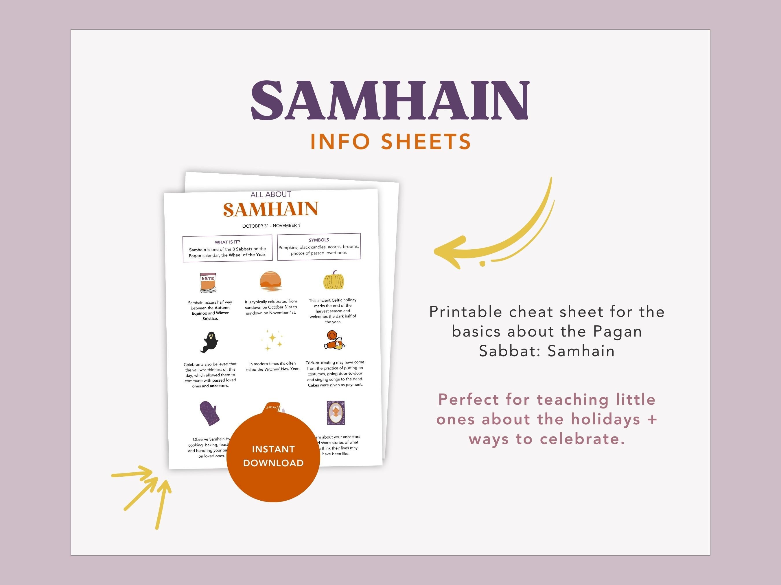 Samhain Printable Printable Grimoire Page Grimoire Pages Samhain ...