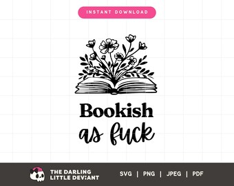 AF livresque SVG | Svg livres livresques | Reader Couper des fichiers | Téléchargement numérique | Utilisation commerciale gratuite