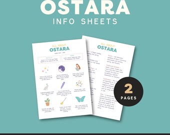 Ostara Printable | Printable Grimoire Page | Grimoire Pages | Ostara Celebration | Ostara Information | Sabbats Printables | Sabbat Page