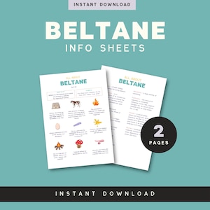 Beltane Printable | Printable Grimoire Page | Grimoire Pages | Beltane Celebration | Beltane Information | Sabbats Printables | Sabbat Page