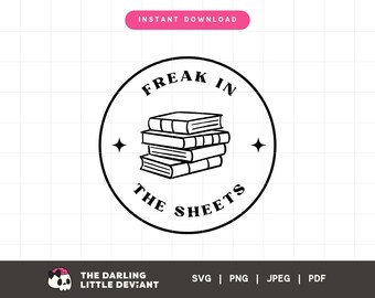 Freak in the Sheets SVG | Svg livres livresques | Reader Couper des fichiers | Téléchargement numérique | Utilisation commerciale gratuite