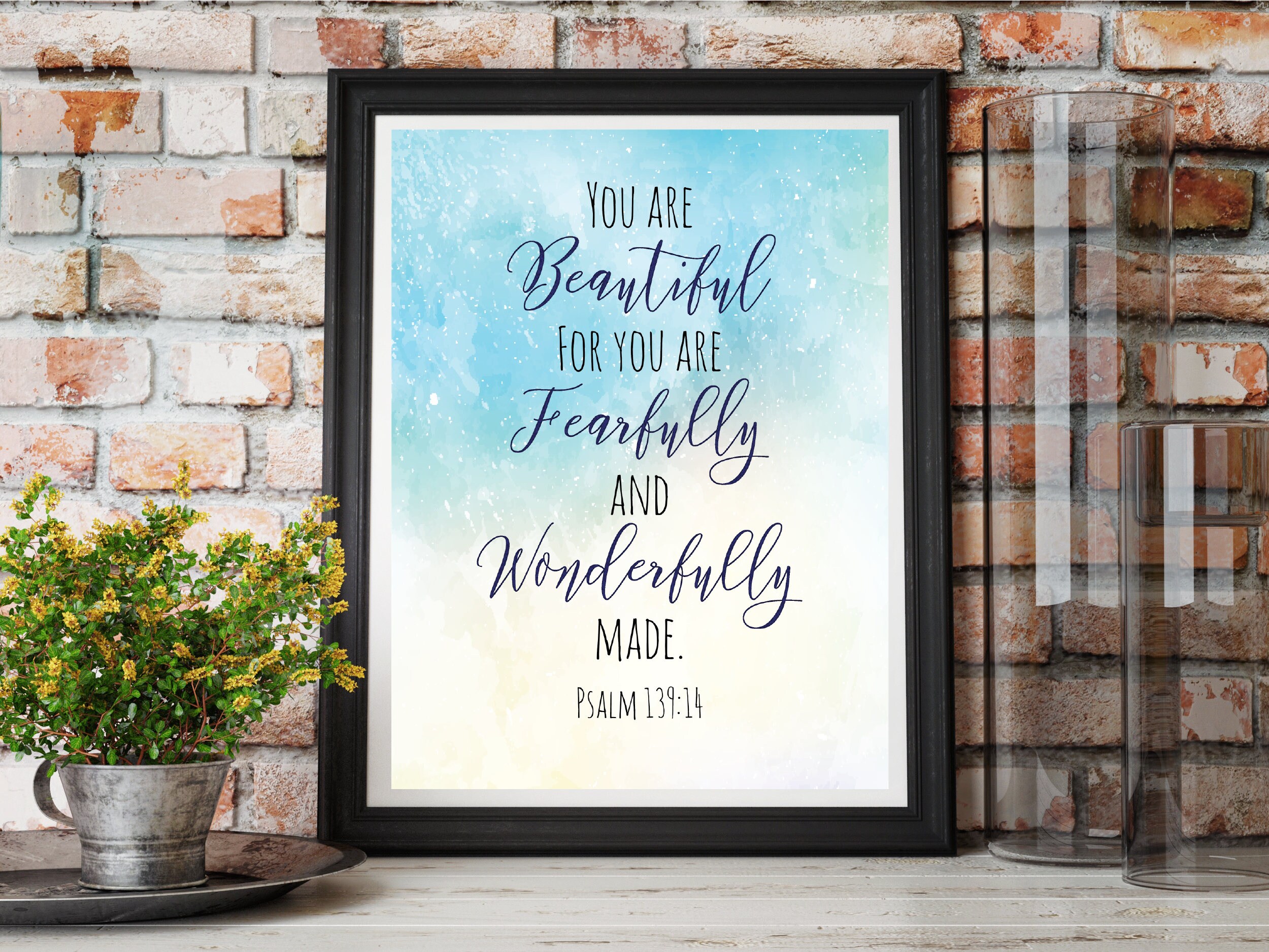 Scripture Wall Art Printable Wall Art Bible Verse Wall Art Etsy