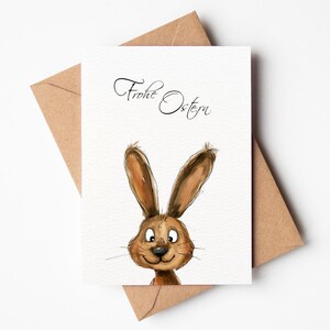 Grußkarte Postkarte Osterkarte Ostern DIN A 6 Print Druck 300g Aquarellpapier umweltfreundliches Papier FSC Zertifiziert säurefrei chlorfrei