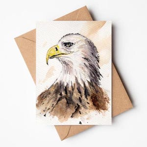 Faltkarte "Weißkopfseeadler" Tierportrait DIN A6 Print