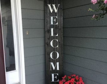 Welcome Sign, Front Door Welcome Sign, Welcome Sign Front Porch, Welcome Sign Front Door, Wood Welcome Sign, Rustic Wood Welcome Sign