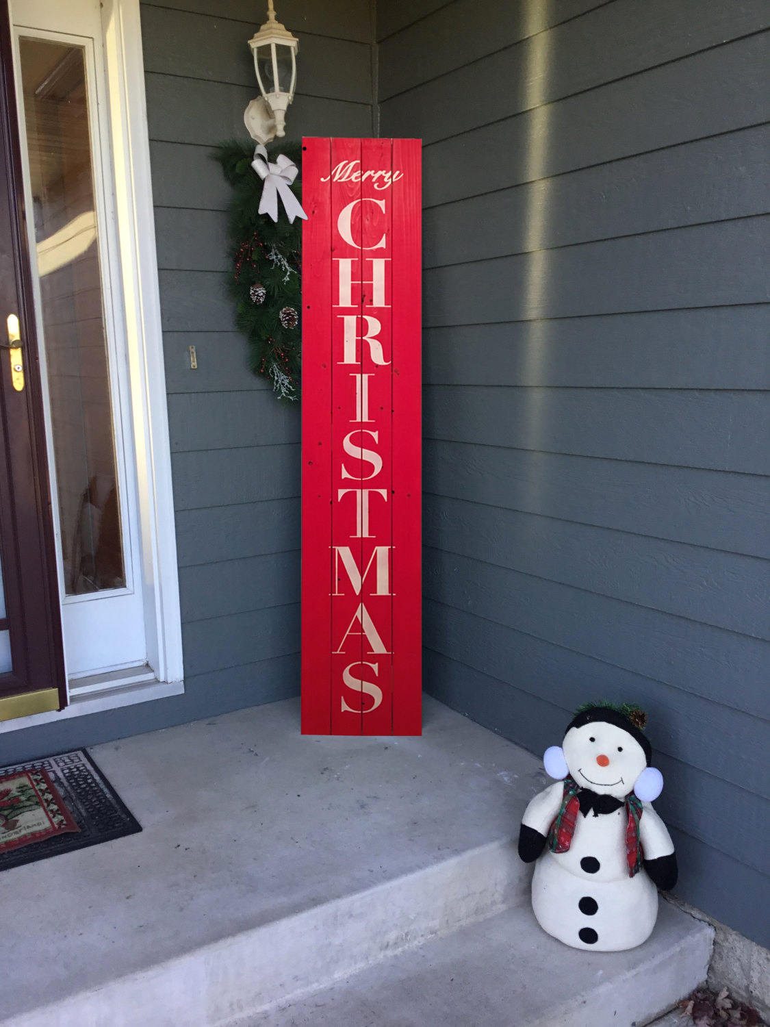 Wooden Merry Christmas Signs 2021