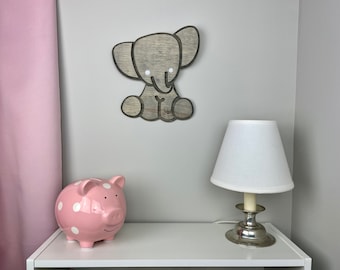 Elephant Nursery Decor, Baby Animal Nursery Wall Art, Elephant Nursery, Nursery Décor, Nursery Woodland Art, Baby Shower Gift