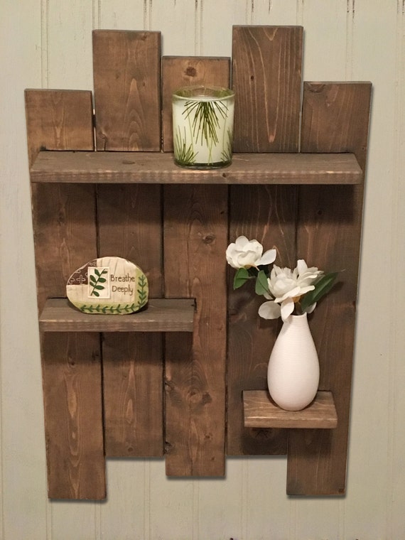 Wooden pallet deals shelves
