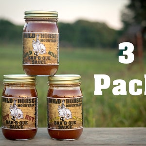 3 Pack Wild Horse Mountain BBQ Sauce