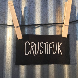 Crustifuk Logo Canvas Patch