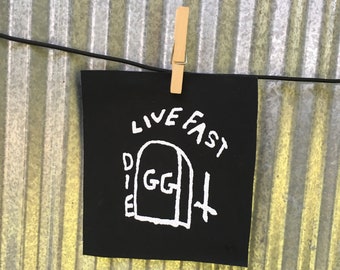 GG Allin Tattoo Canvas Patch