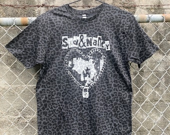 Sid & Nancy Leopard Print Tshirt