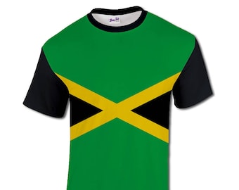 Jamaican Flag Shirt - Men's Rasta Jamaica Clothing Top - Jamaica Festival T Shirt Gift for Him