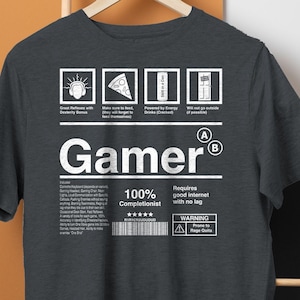 Gamer T-Shirt - Gifts for Gamers- Funny Skull Gaming T-shirts- Men&#39;s Tops Tee Clothing For Son, Brother, Best Friend - Warning Teenage Gamer