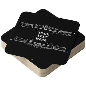 Posavasos de cerveza personalizados en paquetes de 24, 48 y 96 posavasos de cartón cuadrados para el hogar, bares, accesorios, un gran regalo para papá, hermano, tío, abuelo