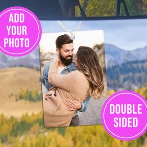Personalised Car Air Freshener - custom photo Birthday car air freshener Valentines day car gift - Boyfriend Girlfriend romantic accessory