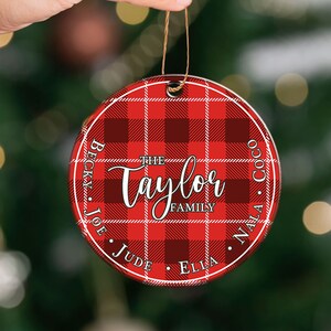 Personalised Christmas Bauble -First Family Christmas Tree Ornaments Decoration - Xmas Gifts Decor