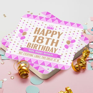 Posavasos de cartón para fiestas de 18 cumpleaños, 12, 24, 48 y 96 unidades, ideales para decorar mesas y fiestas.