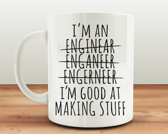 Engineer Gifts – Funny Coffee Mug Engineer Gifts For Men, Co-worker Gift – Dad Mug for Fathers Day Gift Idea