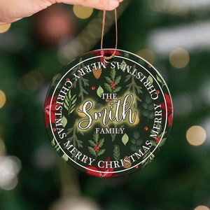 Personalised Christmas Bauble -First Family Christmas Ornaments Tree Decoration - Xmas Gifts for 2022 Decor - Family Gift