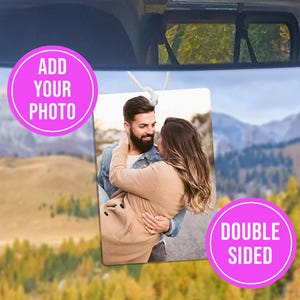 Personalised Car Air Freshener Double Sided | Picture Car Air Freshener | Personalised Gift | Personalised Car Accessories |