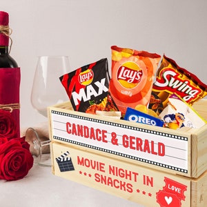 Cesto portaconfetti personalizzato per San Valentino, regalo per fidanzata, moglie, fidanzata, regalo di anniversario, scatola per Bae Girly Galentines