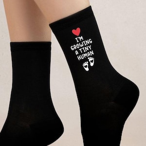 Idées de cadeau pour la première fête des mères pour une future maman, chaussettes pour fille, femme, soeur, cadeau de baby shower, faire-part de bébé, décorations de panier