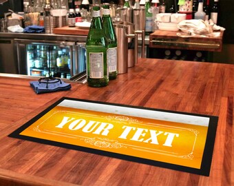 Download Personalised Bar Runner Bar Mat Home Bar Accessory Unique Etsy