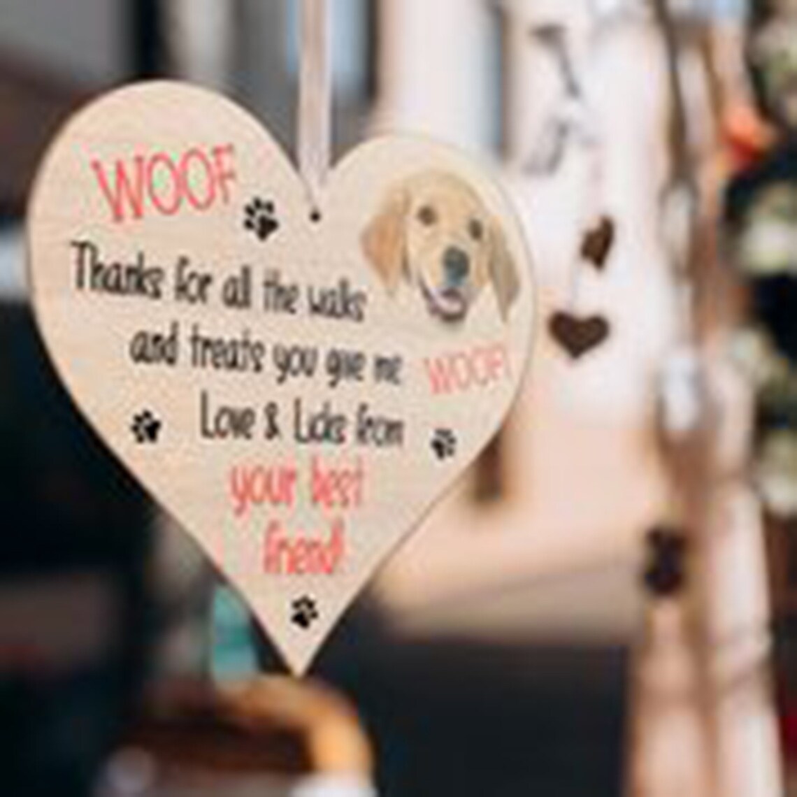 Golden Retriever Gifts for Dog Lovers Owners Wooden Hanging Etsy UK