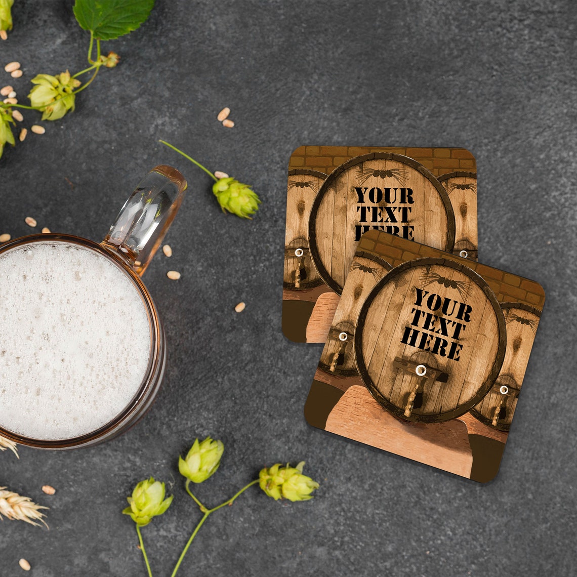 Personalised Beer Mats in Packs of 24 48 96 Multi Buy Etsy
