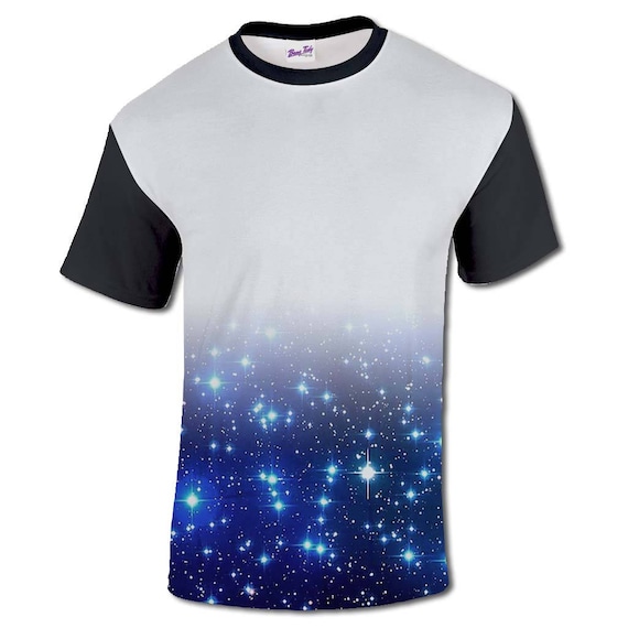 T Shirt Blue Galaxy Sublimation - Etsy 