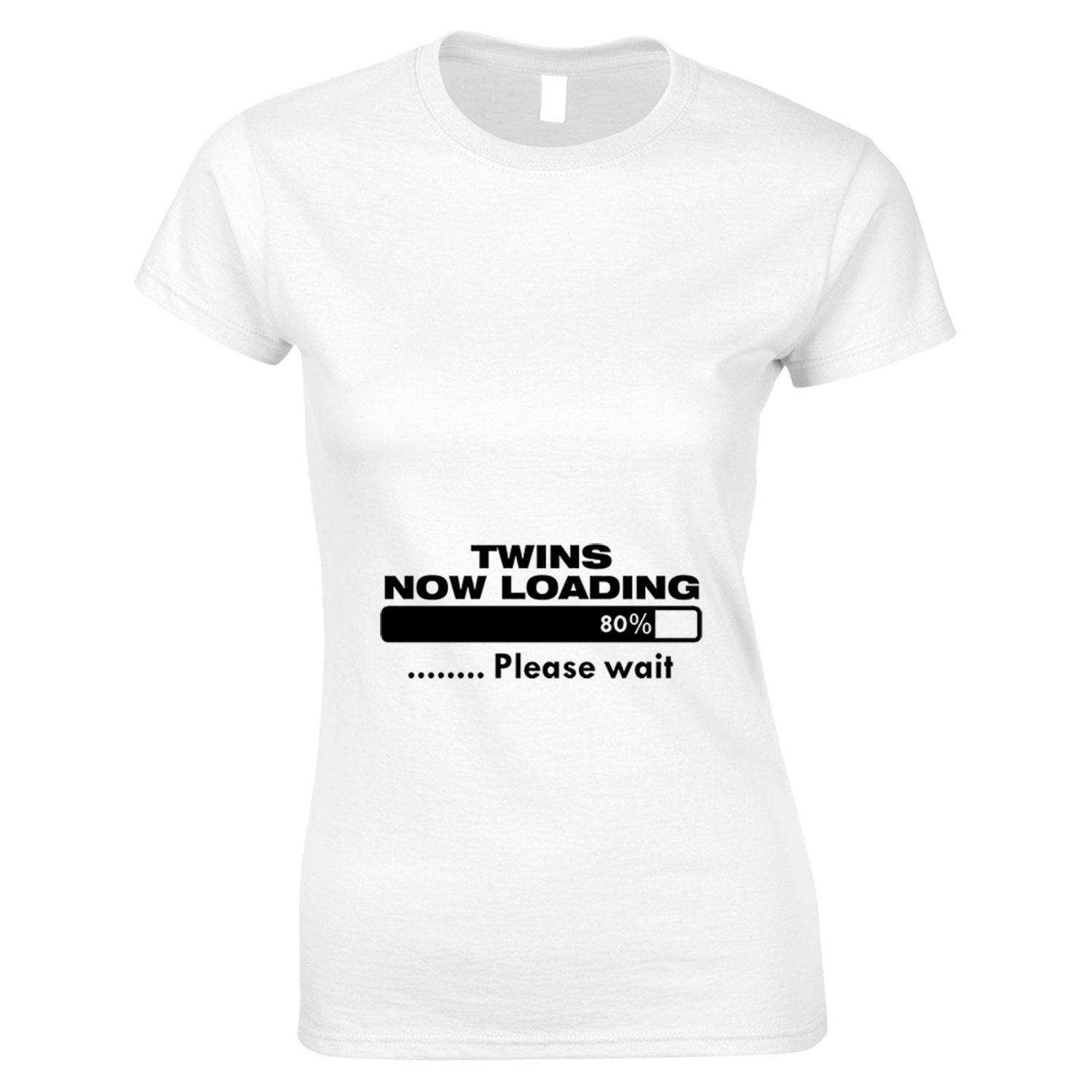 Pregnancy Stretch T Shirt Twins Now Loading Please Wait Etsy