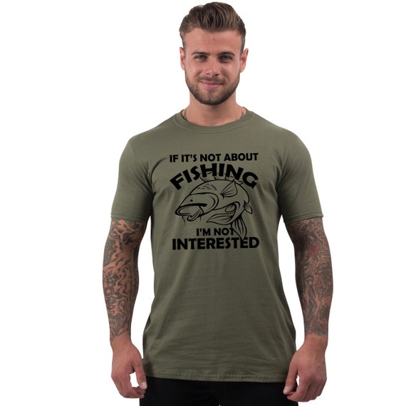 Funny Mens Shirt Fishing Tshirts Tops for Men Funny Slogan T-shirt