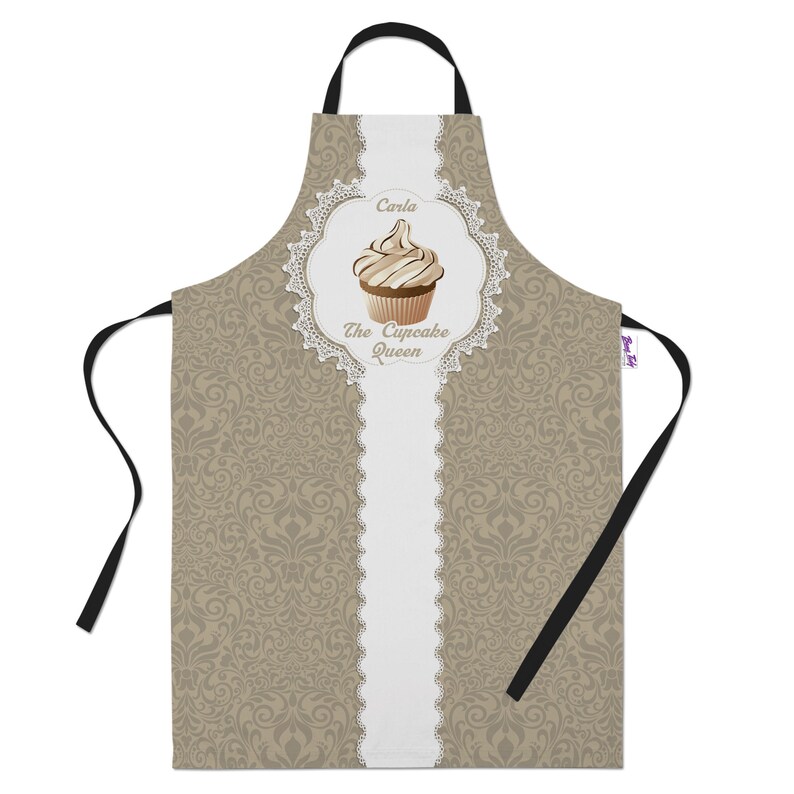 Personalised Cupcake Apron Baking Apron for Women Men Custom Candy Baking Apron Coffee Cupcakes image 6