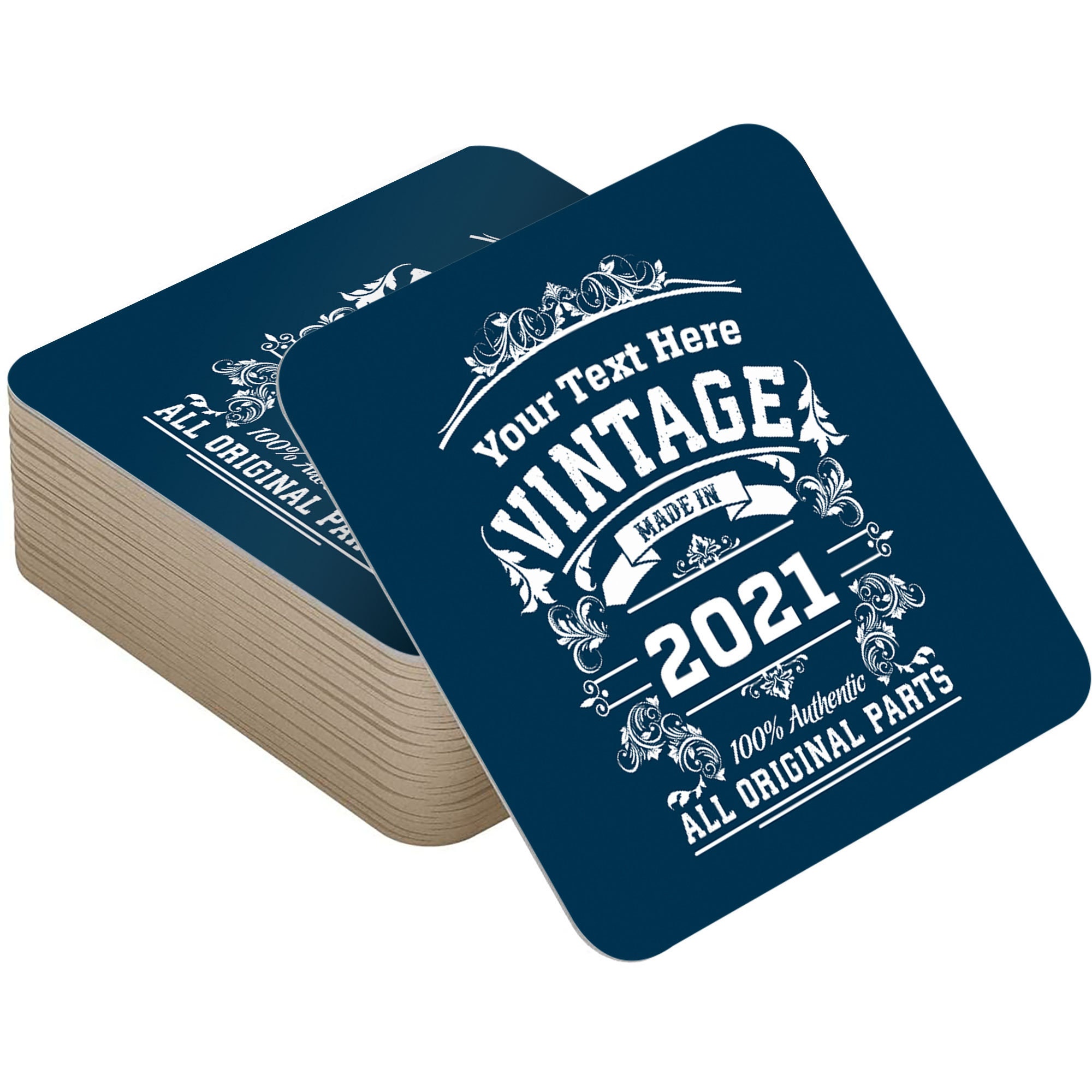 Personalised Beer Mats Birthday Decorations Packs of 24 48 Etsy UK