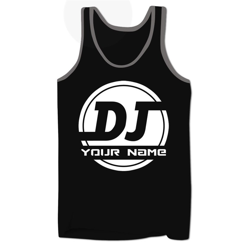 Personalised DJ Tank Top Vest Custom DJ Name Music Hip Hop Rap Etsy