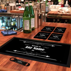 Cheers Bar Mat for Countertop Perfect Bar Decor - Ideal for Bartending &  Home Bar Spill-Proof, Durable, Non-Slip Rubber Bar Mat - Large Size 18x12  