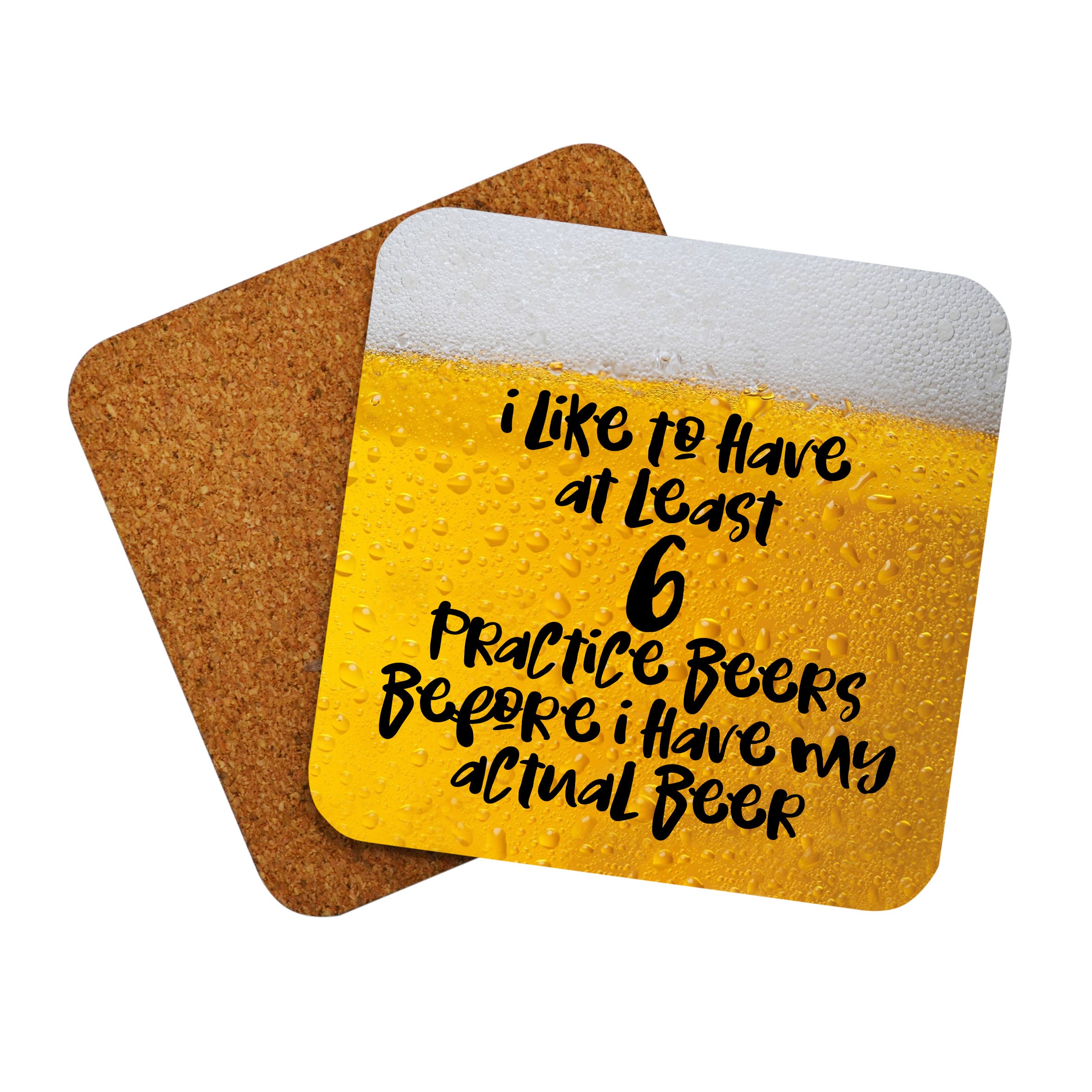 Funny Beer Drink Coasters Pack of 4 or 6 Novelty Coasters Etsy