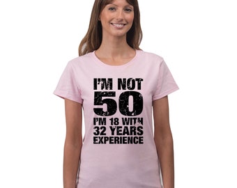 50th Birthday 50 Years Old Happy Birthday Women's T-shirt NOFO_00705